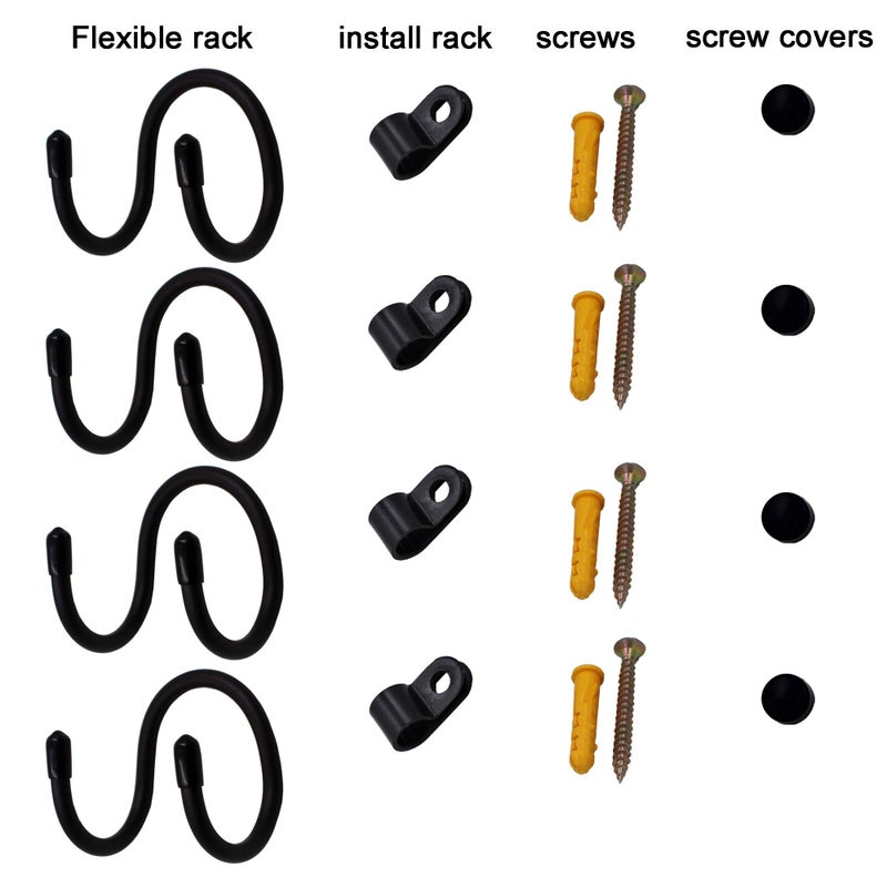 YYST Mini Flexible Wall Mount Holder Rack Organizer Compatible with PS3/PS4/PS5/Xbox 360/Xbox One/S/X/Elite/Series S/Series X Controller, Pro Controller - 4/PK- No Game Controller - Image 2
